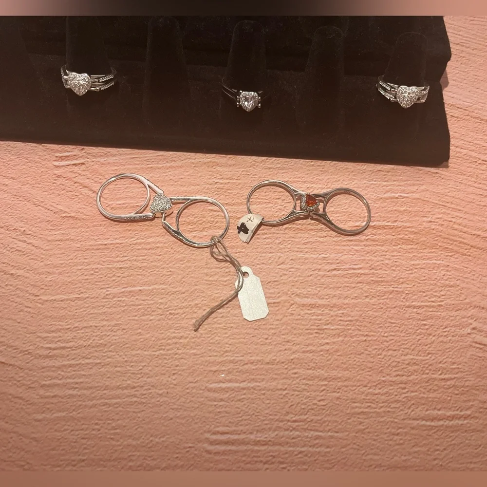 Two-Sided Rings, Silver 925 - Picture 3 of 4